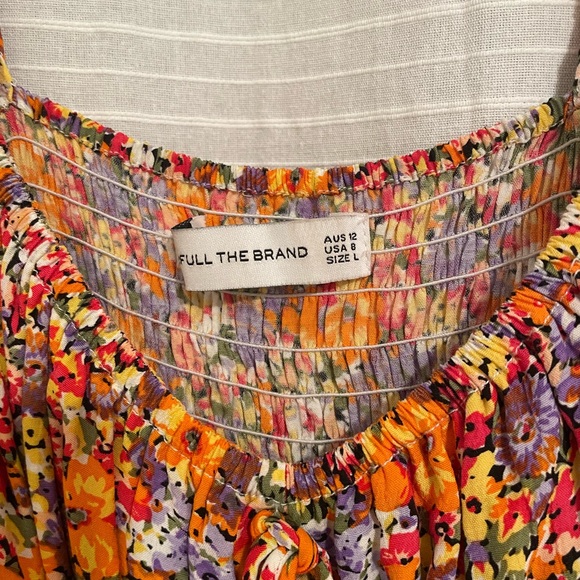 Iris Floral Print Puff Sleeve Mini-Dress - Picture 5 of 6